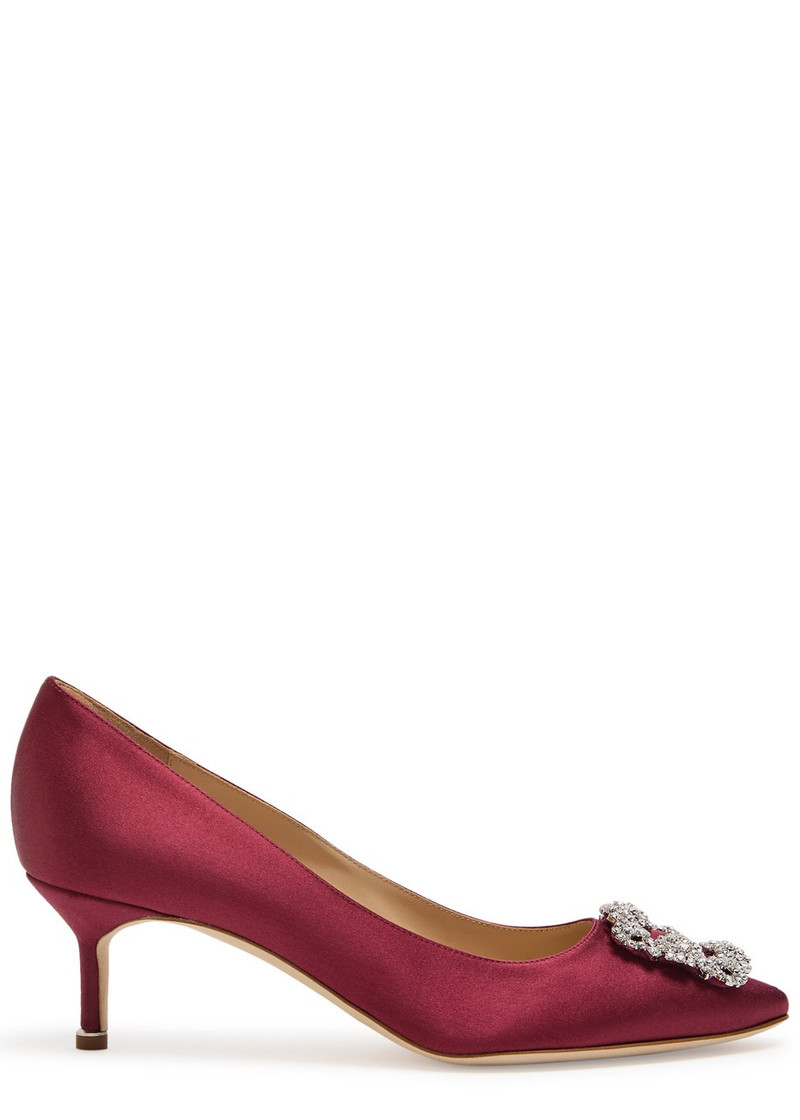 Manolo Blahnik Hangisi 50 Satin Pumps 1