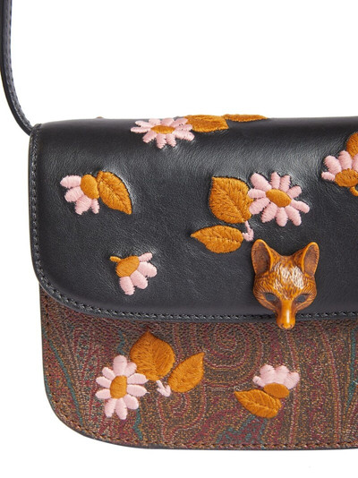 Etro Embroidered arnica paisley shoulder bag outlook