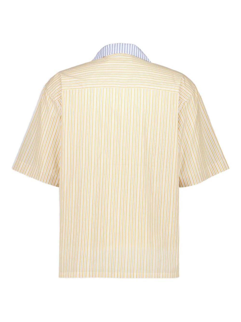 striped two-tone shirt - 2