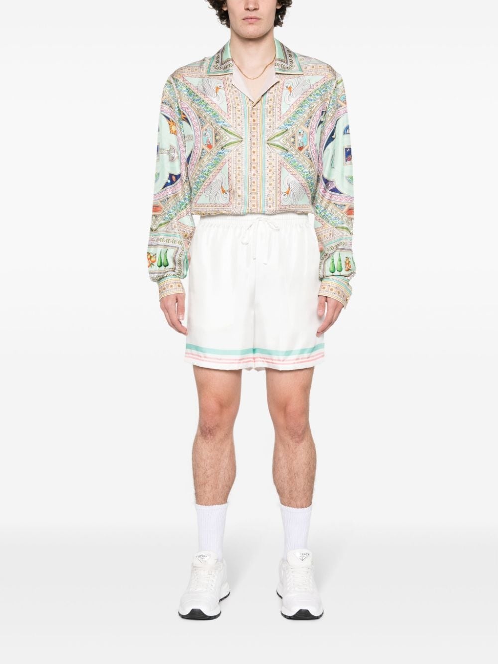 Tennis Club Icon silk track shorts - 2