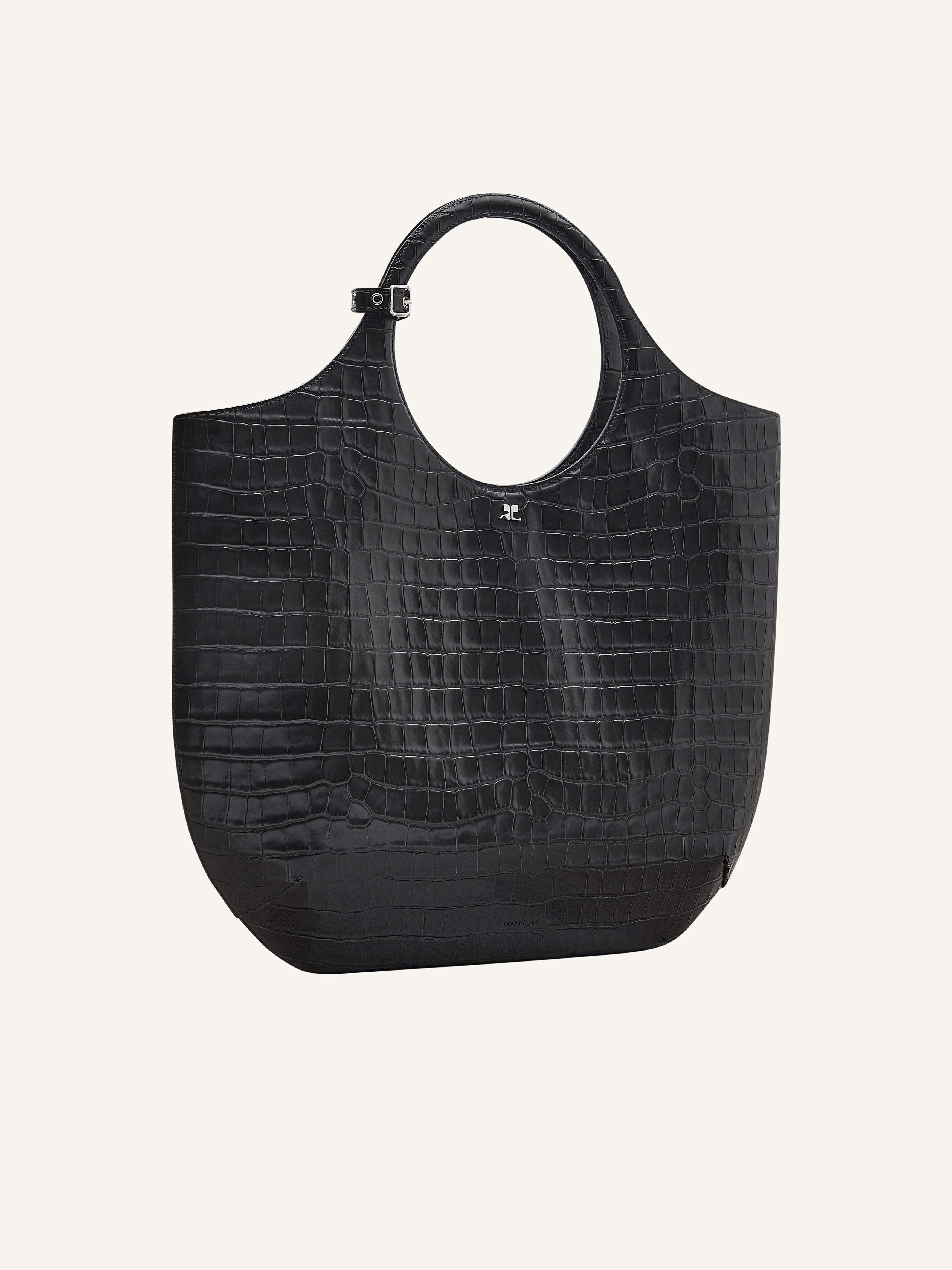 LARGE HOLY CROCO STAMPED BAG - 3