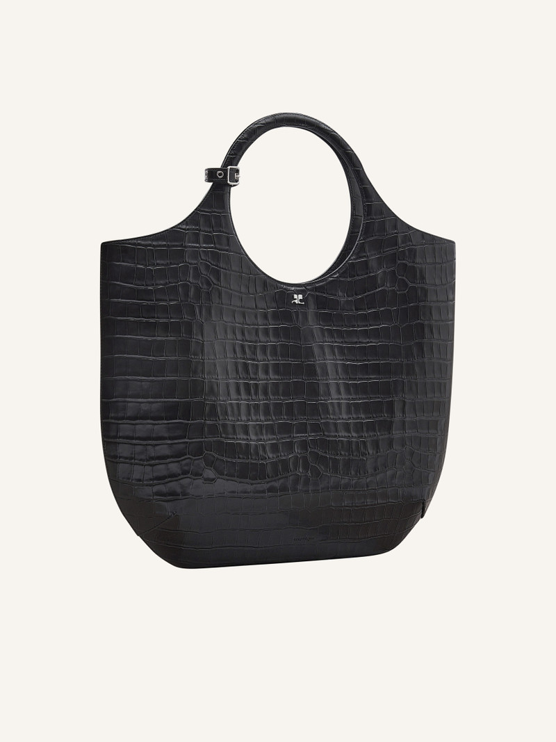 LARGE HOLY CROCO STAMPED BAG 3