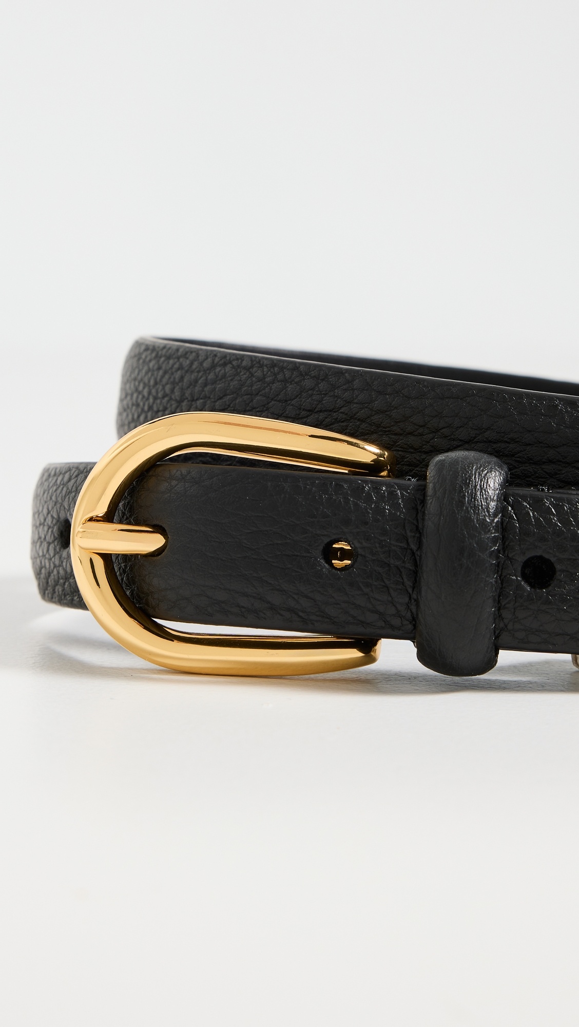 Skinny Soft Grained Leather Belt - 4