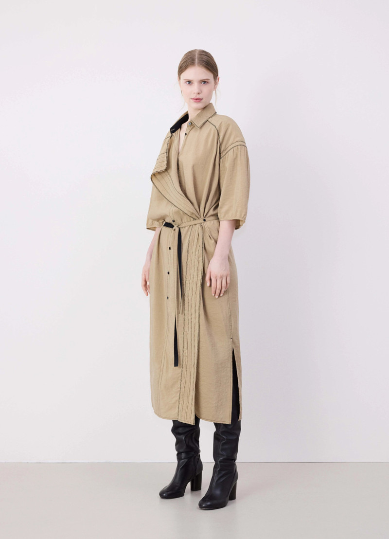 EMBROIDERED ASYMMETRICAL SHIRT DRESS 3