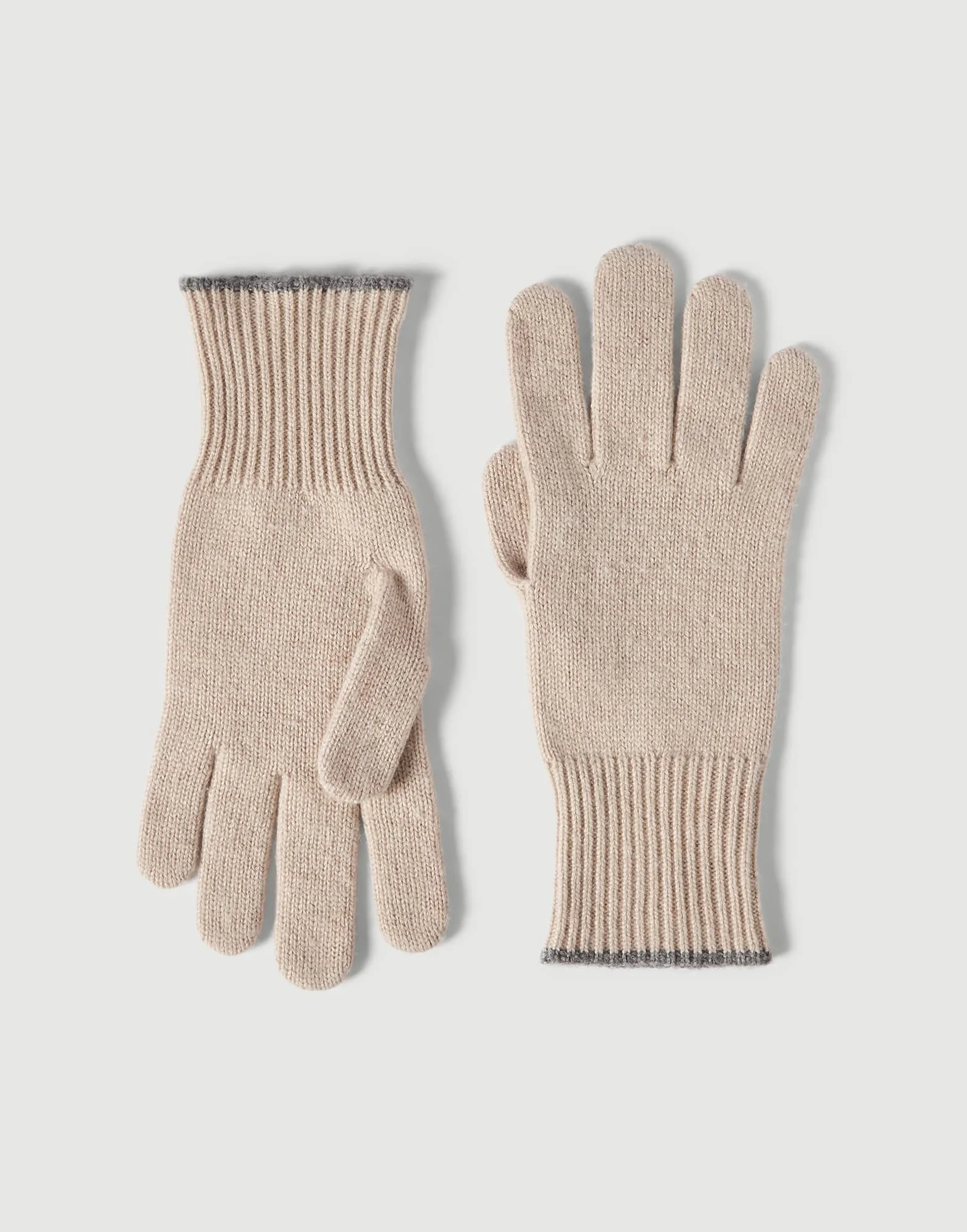 Cashmere knit gloves - 1