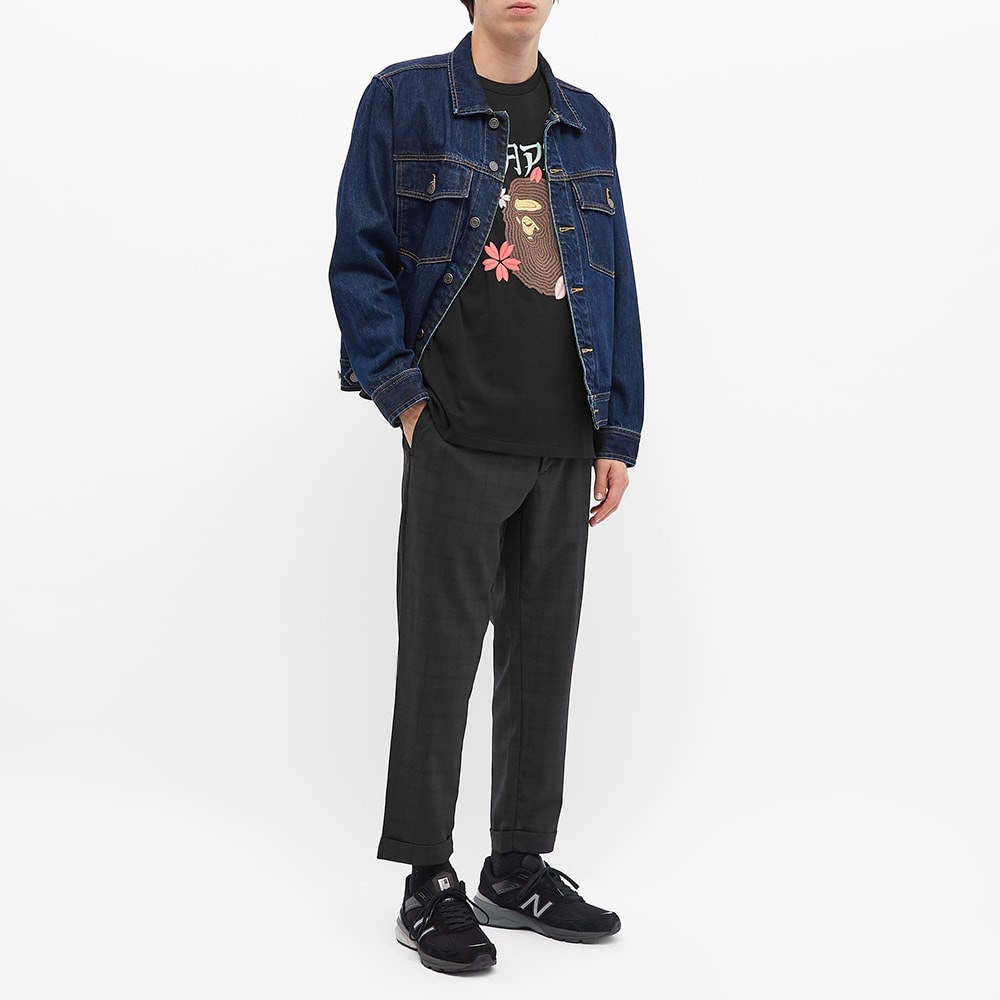 A Bathing Ape Embroidered Style Sakura Ape Head Tee - 6