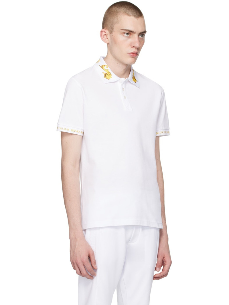 White Print Polo 2
