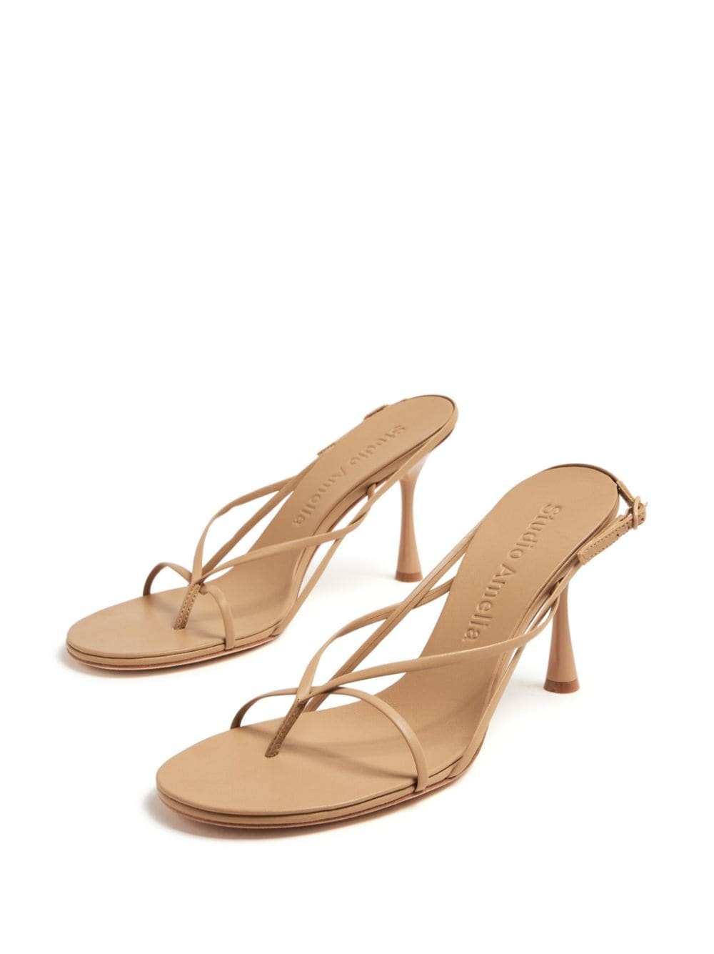 Wishbone 75mm leather sandals - 5