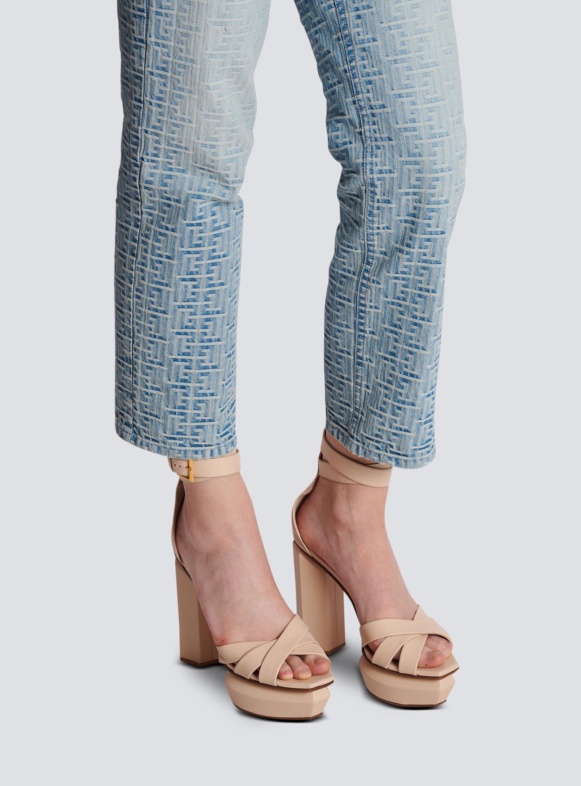 Ava leather platform sandals - 8