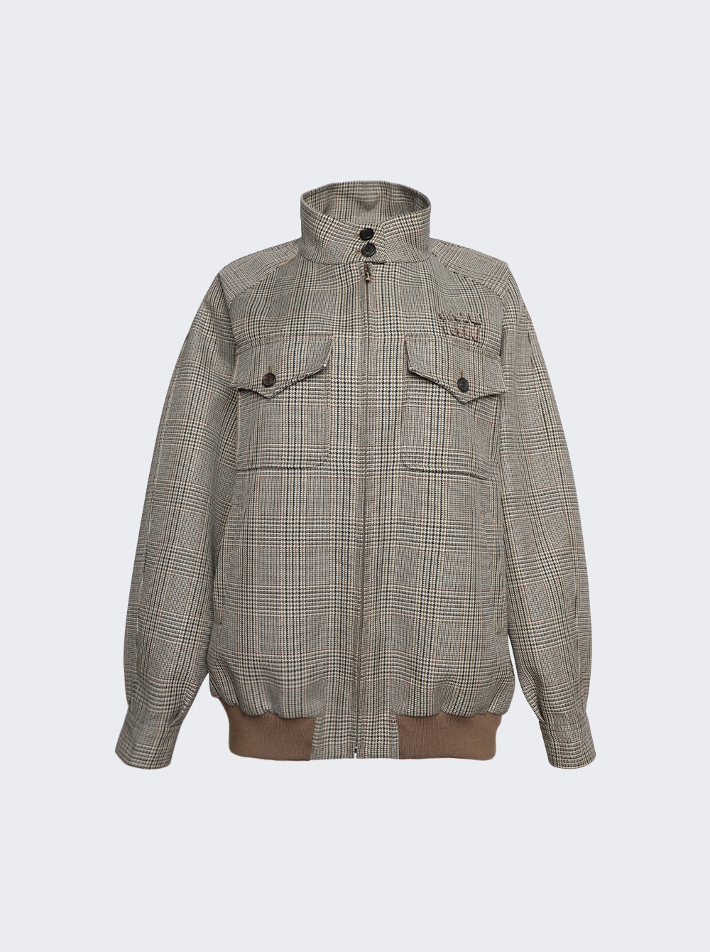 Prince of Whales Checked Jacket Tobacco - 1