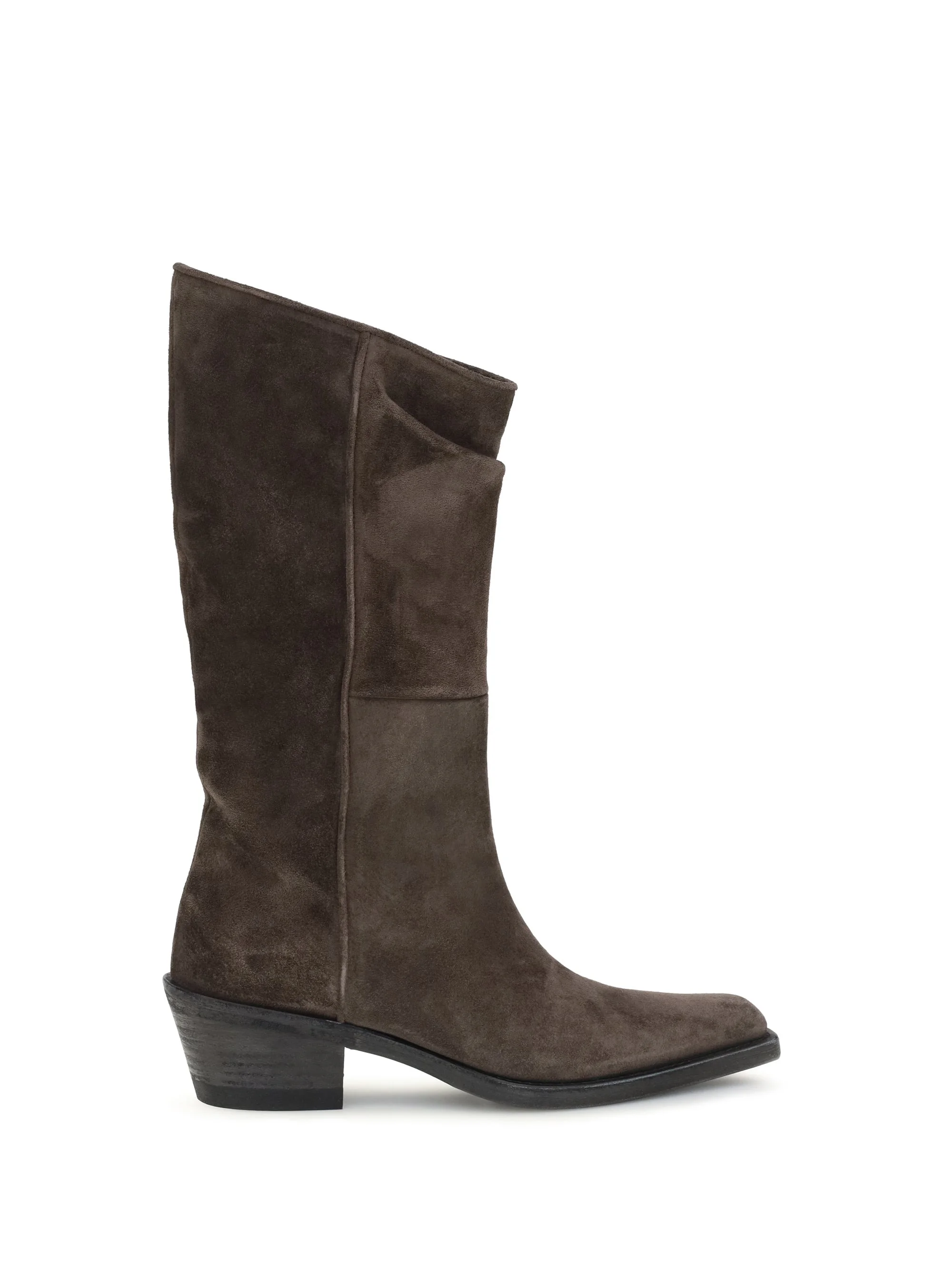 Khaite Clive Suede Boots Umber Women - 1