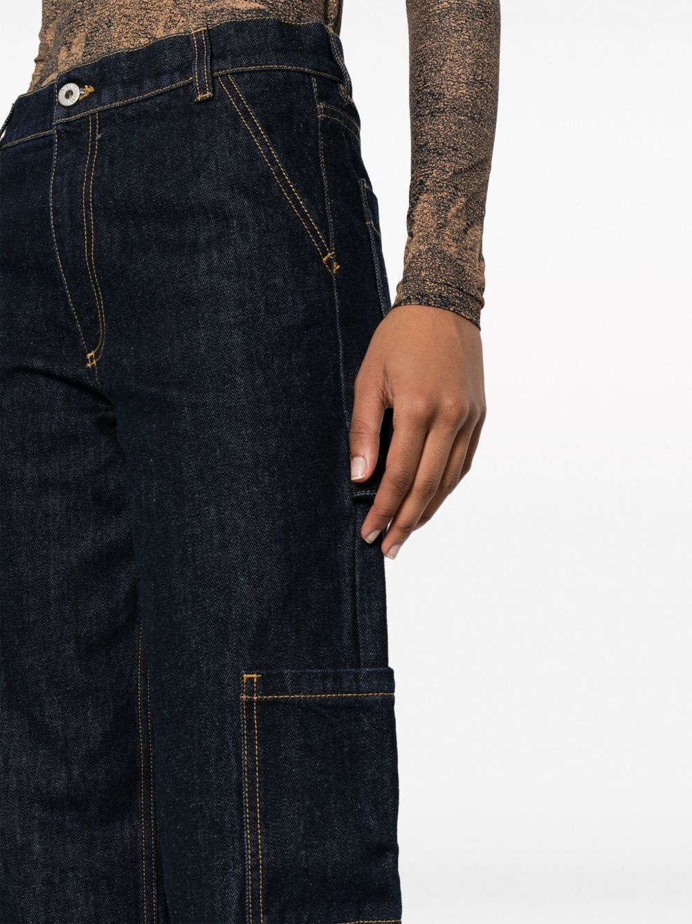 high-rise straight-leg jeans - 5