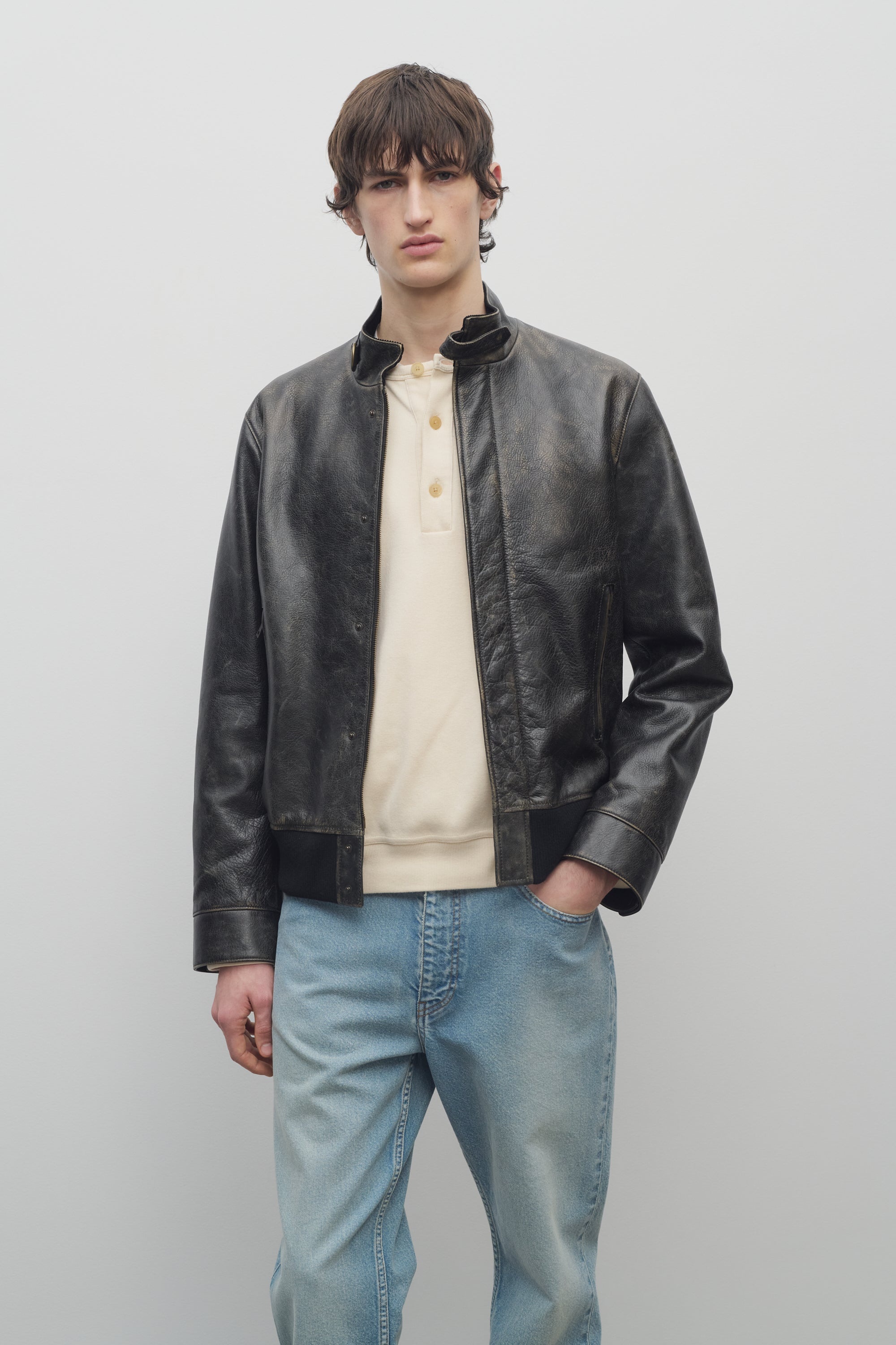 Edrice Jacket in Leather - 3