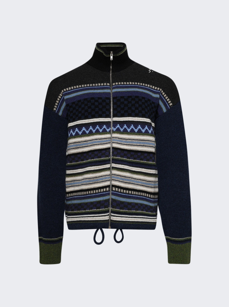 Zip-up Cardigan Glass Blue 1