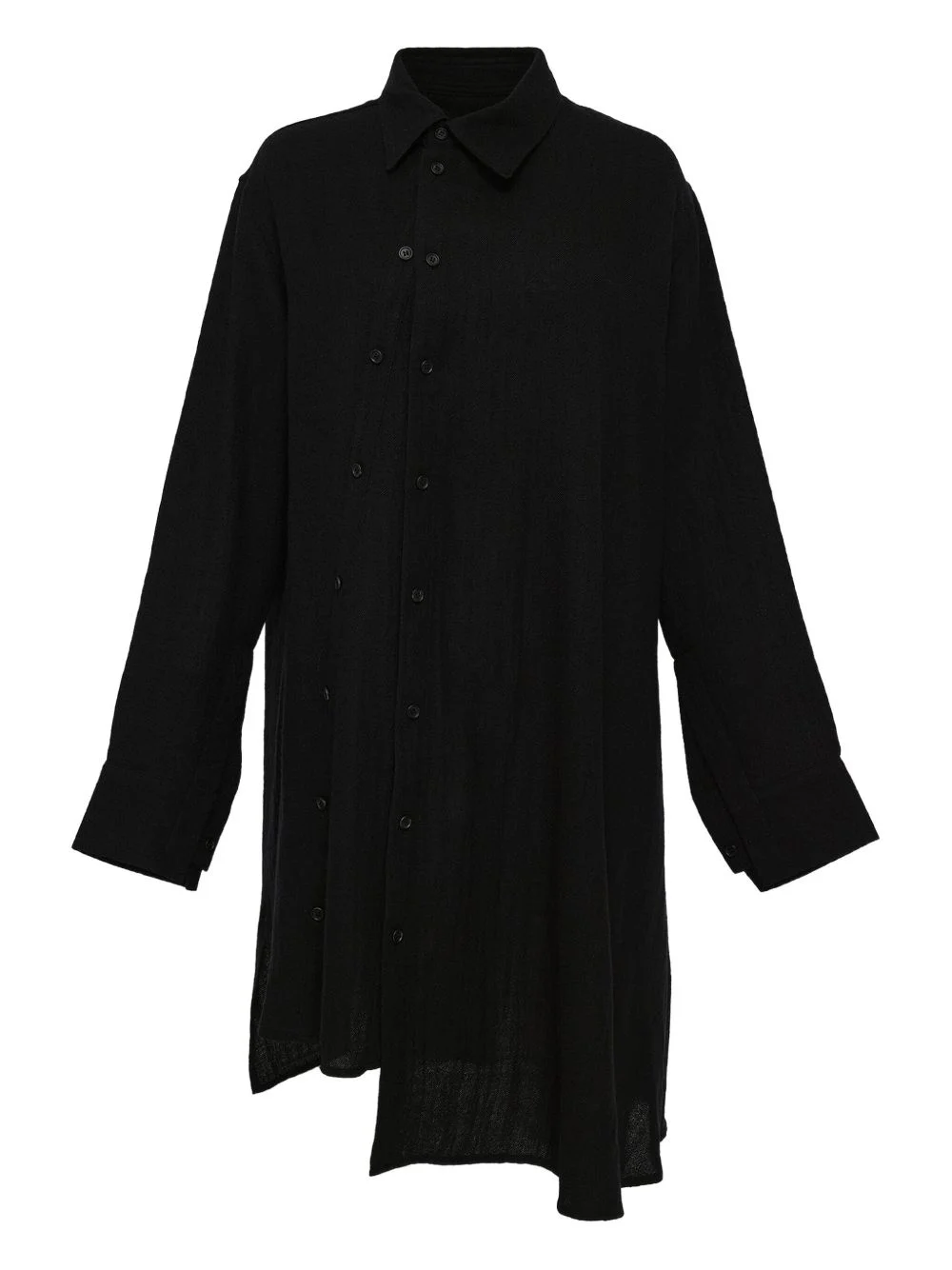 asymmetric button-up shirt - 1