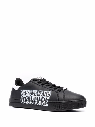 VERSACE JEANS COUTURE logo-print lace-up sneakers outlook