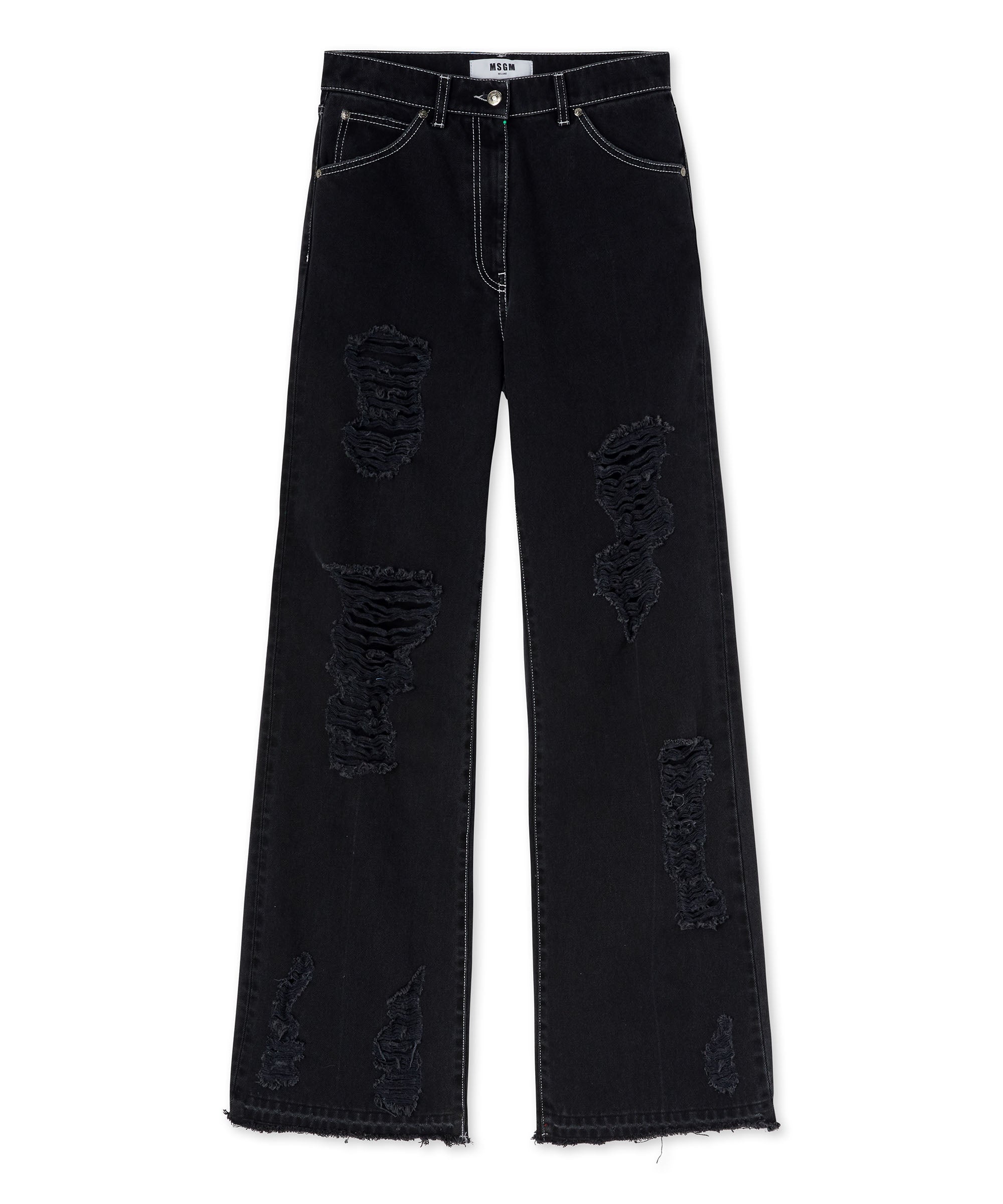 Jeans with "Black Denim with Stitches" workmanship - 1