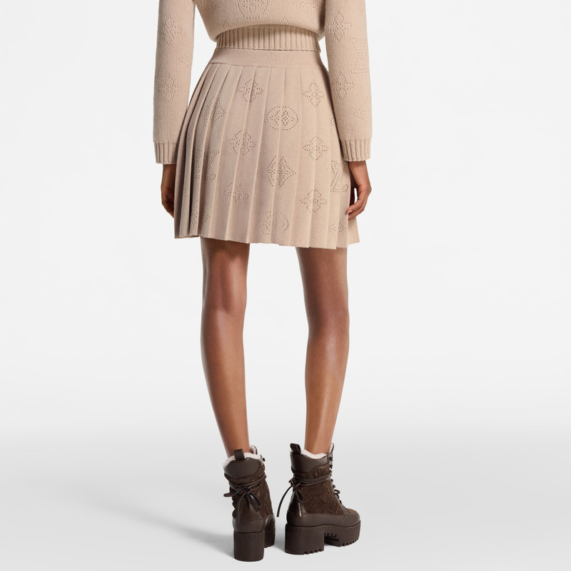 Pleated Mahina Knit Skirt 7