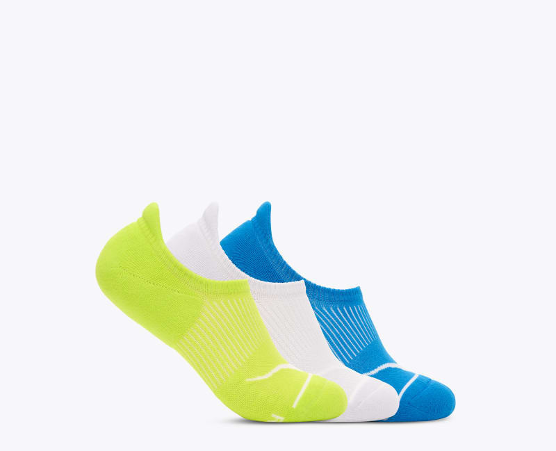 Invisible Sock 3-Pack in Hoka Citrus/Cosmic Grey/Hoka Blue 1