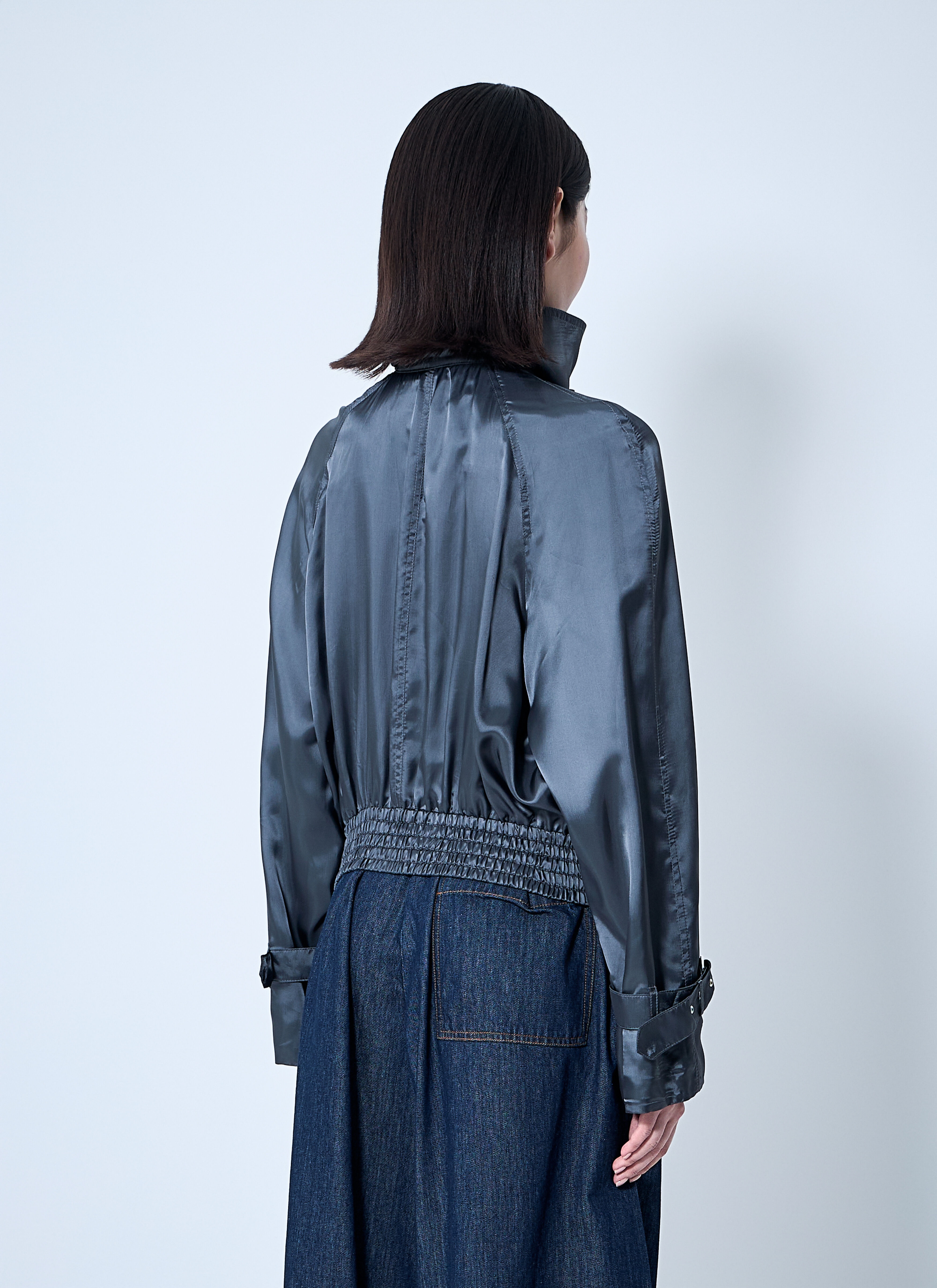 Satin Bomber Jacket - 4