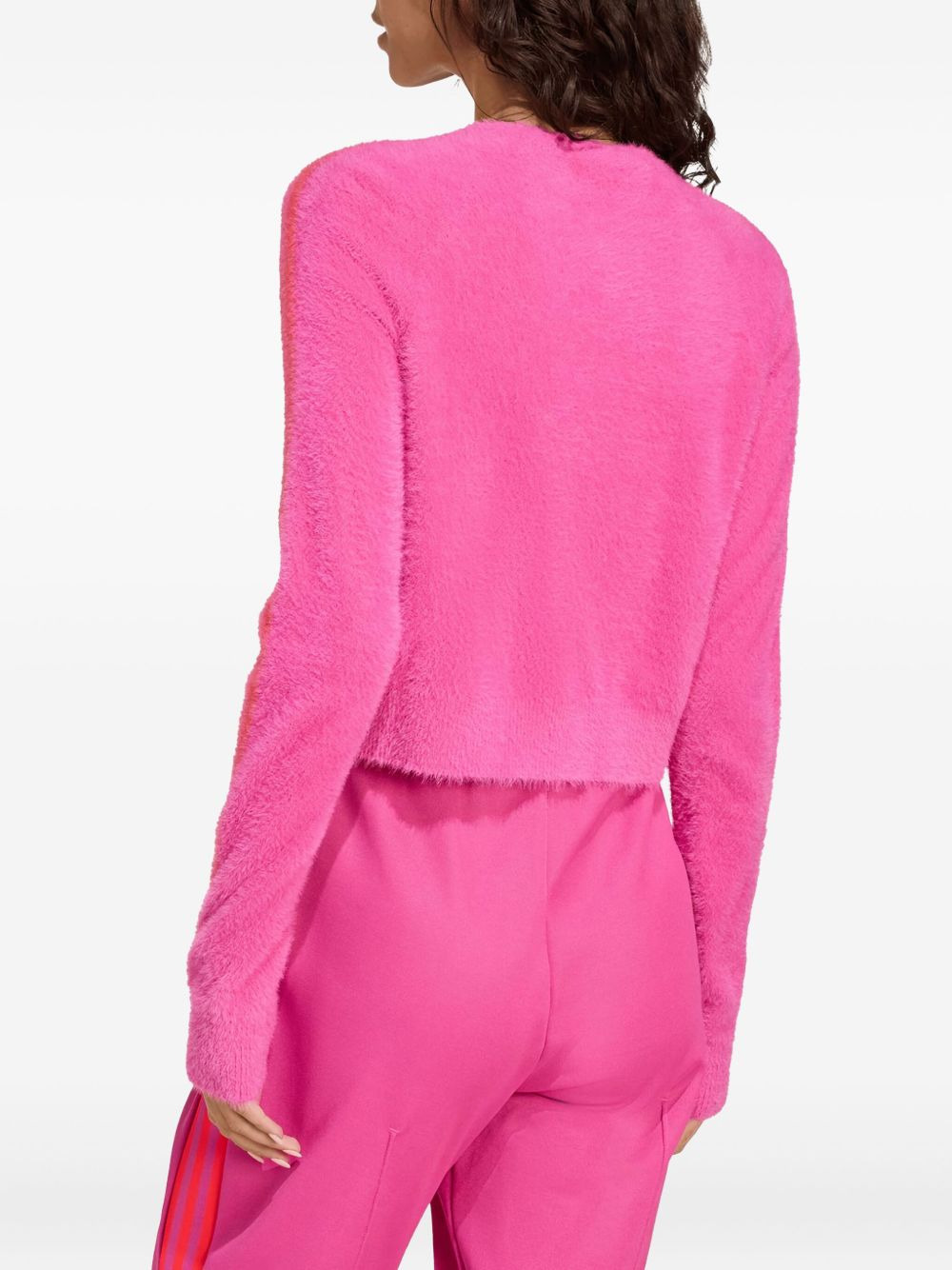 cropped front-closure cardigan - 3
