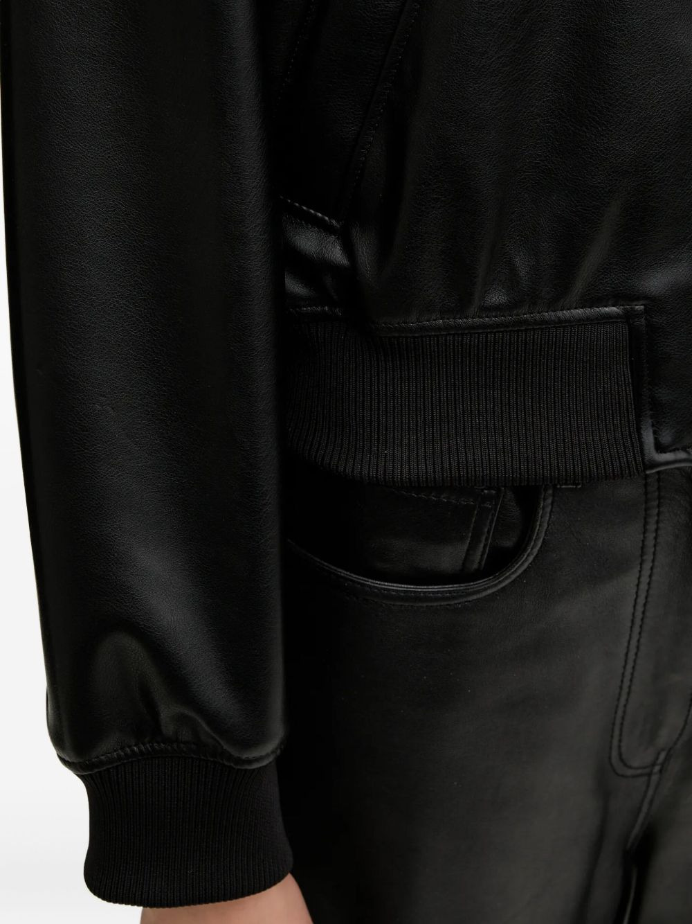 zip-front ribbed-cuff jacket - 5