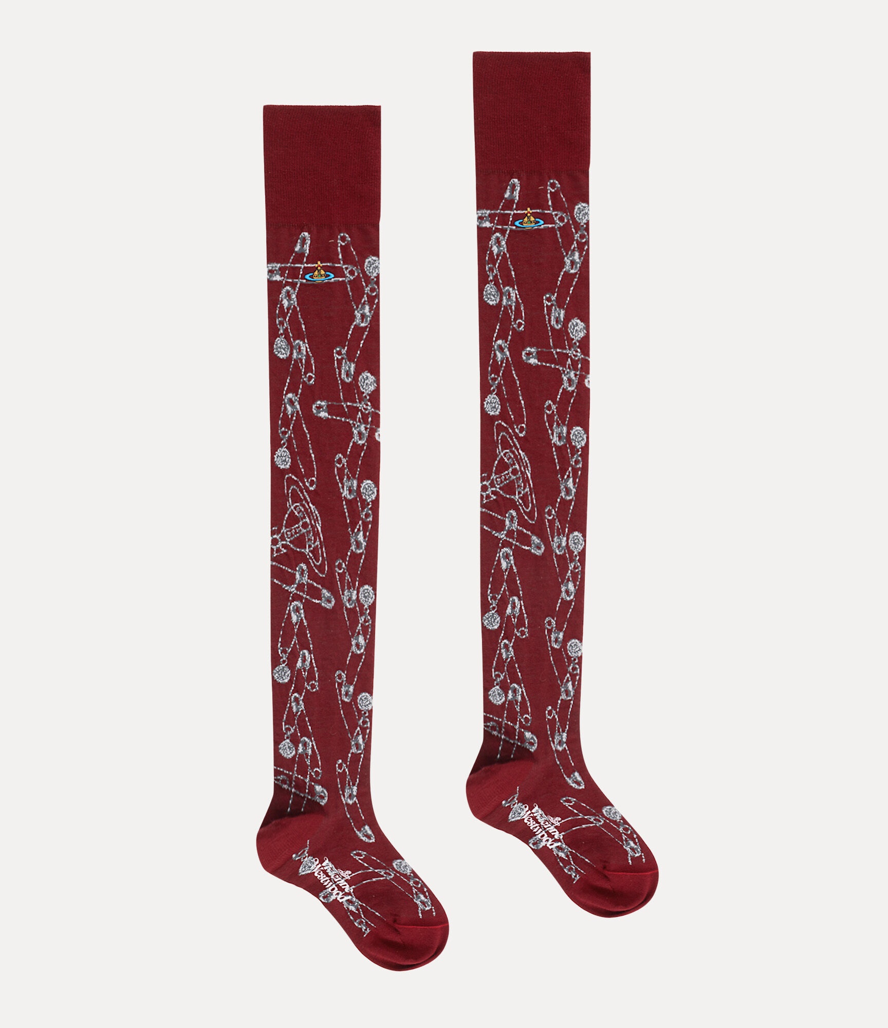 SAFETY PIN OVER THE KNEE SOCKS - 2