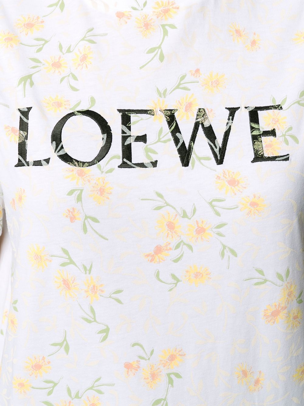 floral logo print T-shirt - 5