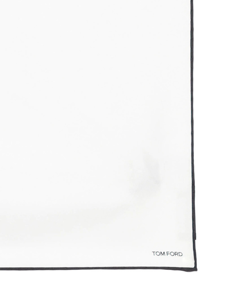 TOM FORD Tom Ford Contrast-trim Pocket Square outlook