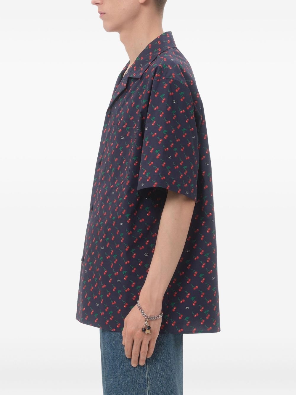 floral print relaxed shirt - 4