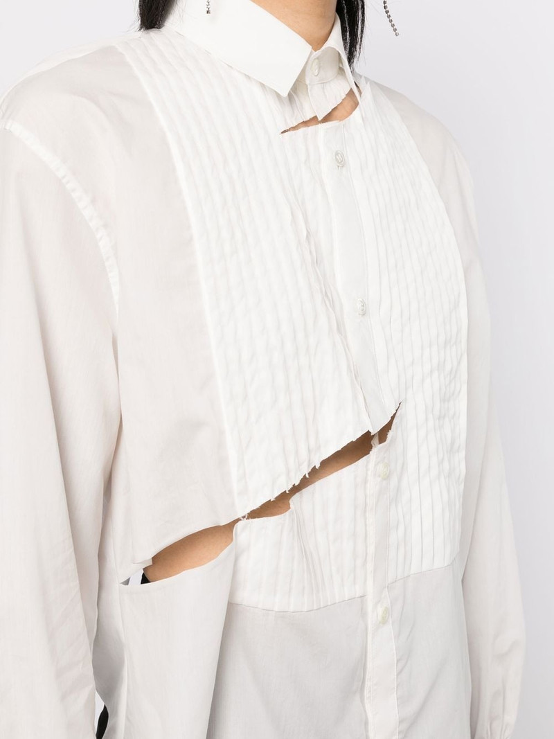 cut-out detail cotton shirt 5