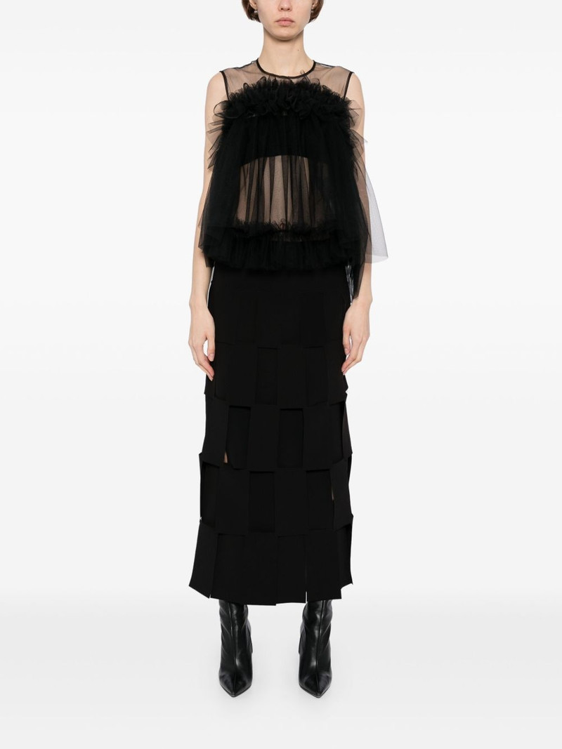 Noir Kei Ninomiya tulle ruffle blouse outlook