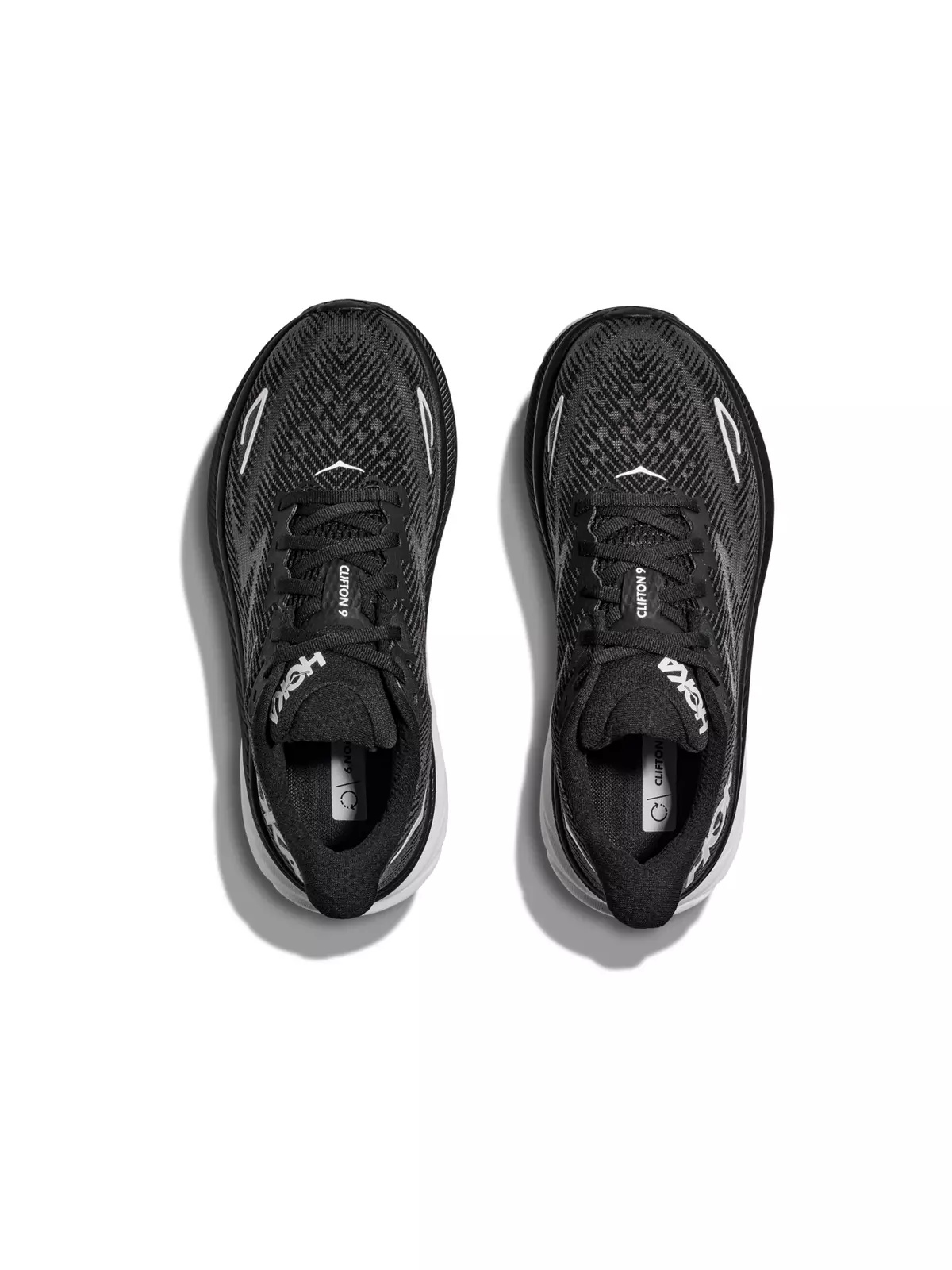 Clifton 9 "Black/White" Women's Running Shoe - 6