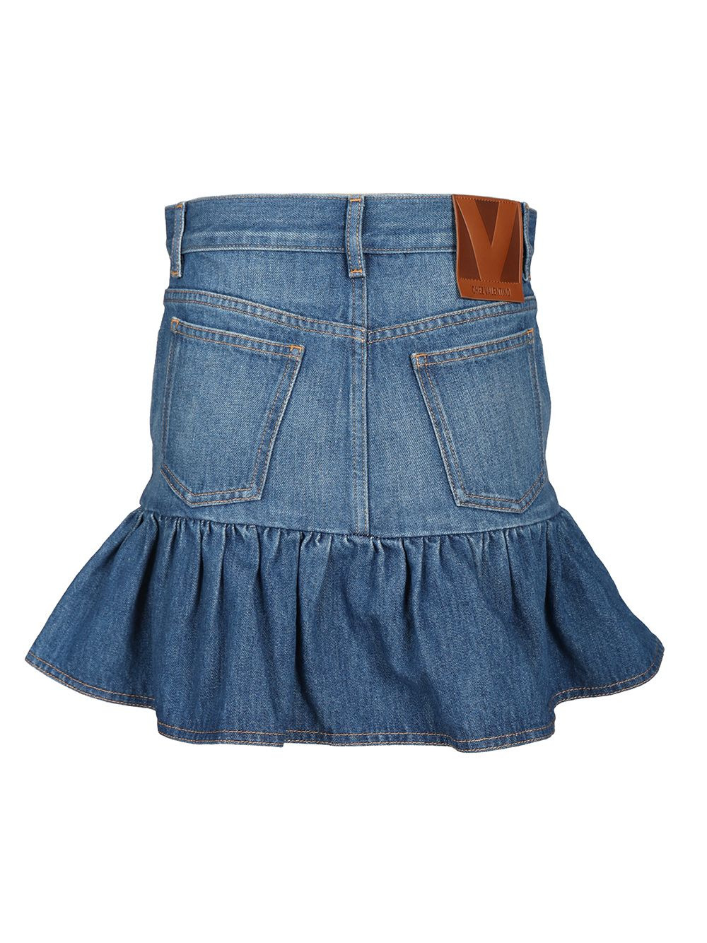 Look 70 - Gonna In Denim | Solid | Denim Lav. Blu Medio Skirts Blue - 2