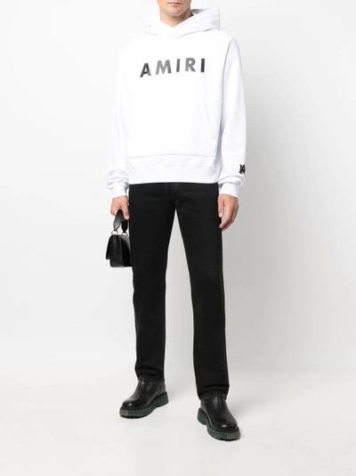 AMIRI logo-print cotton hoodie outlook