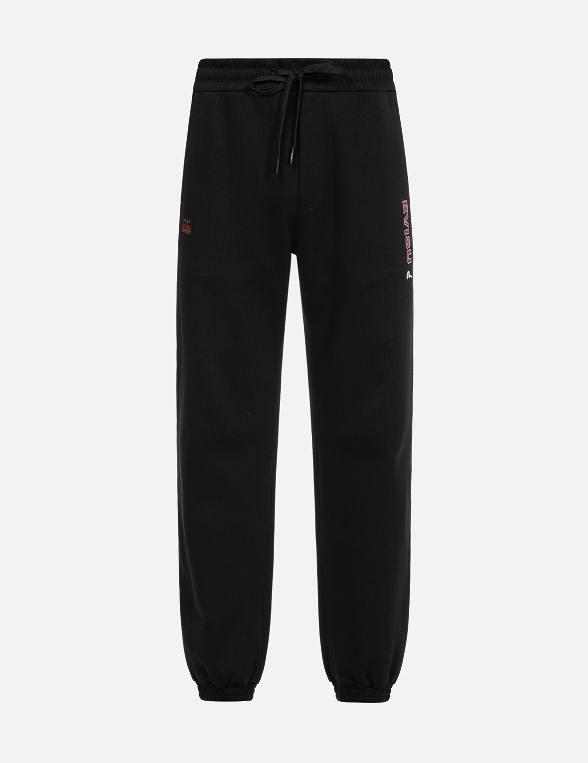 KAMON-PATTERN DAICOCK PRINT STRAIGHT FIT SWEATPANTS - 1