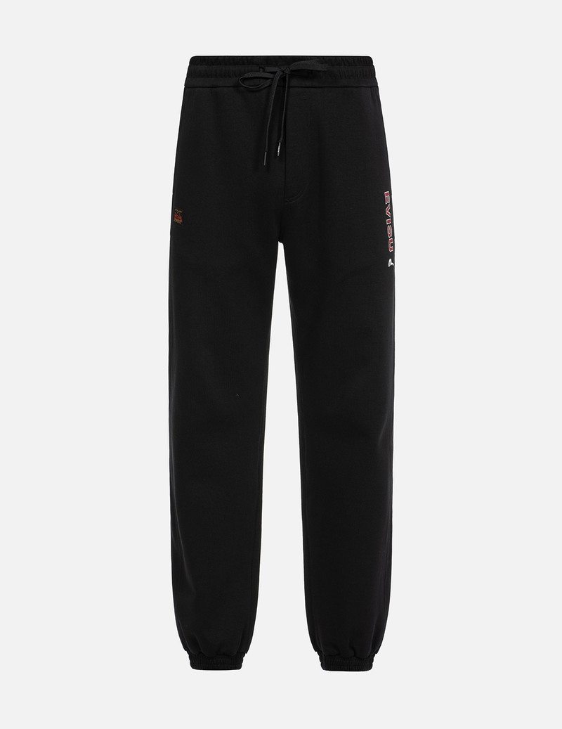 KAMON-PATTERN DAICOCK PRINT STRAIGHT FIT SWEATPANTS 1