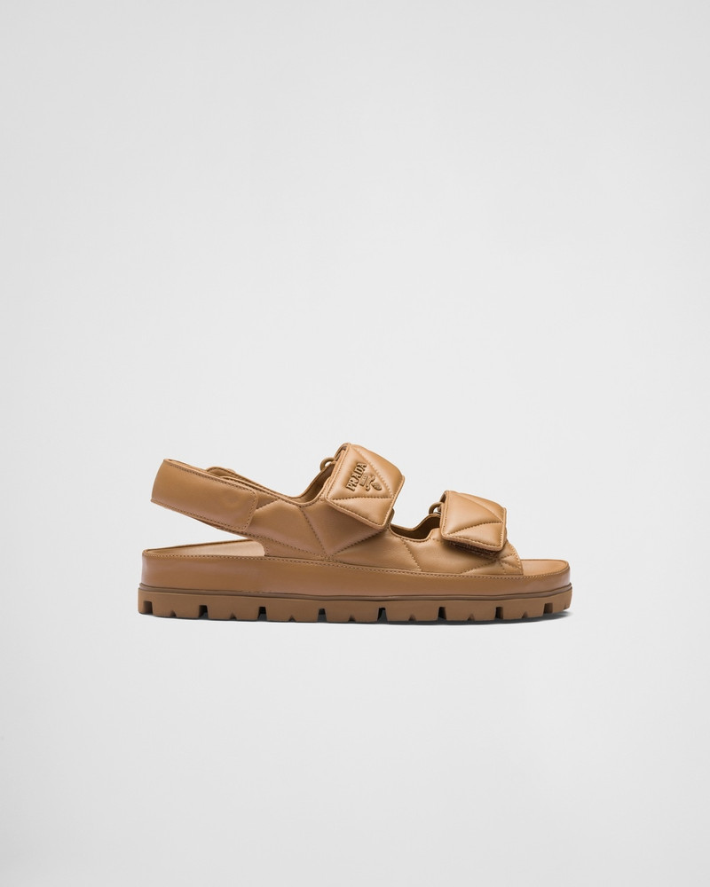 Padded nappa leather sandals 1