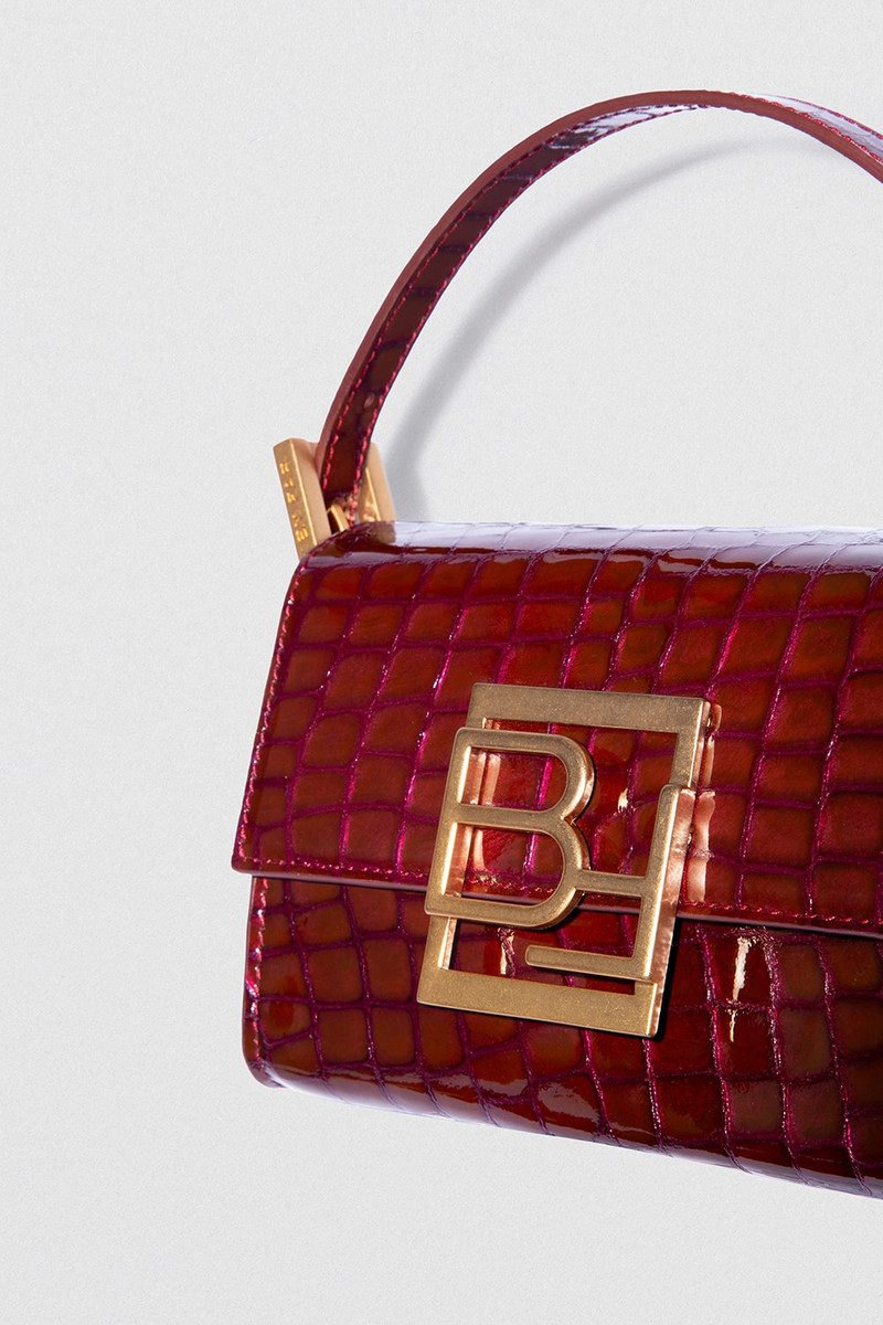 FRAN AUTUMN GLOSSY CROCO EMBOSSED LEATHER 3