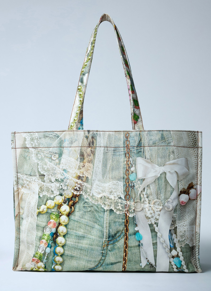 Acne Studios Logo Print Tote Bag outlook