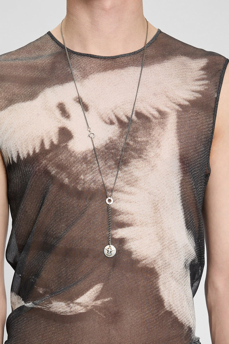 Ann Demeulemeester Wivian Flying Bird Stacked Necklace outlook
