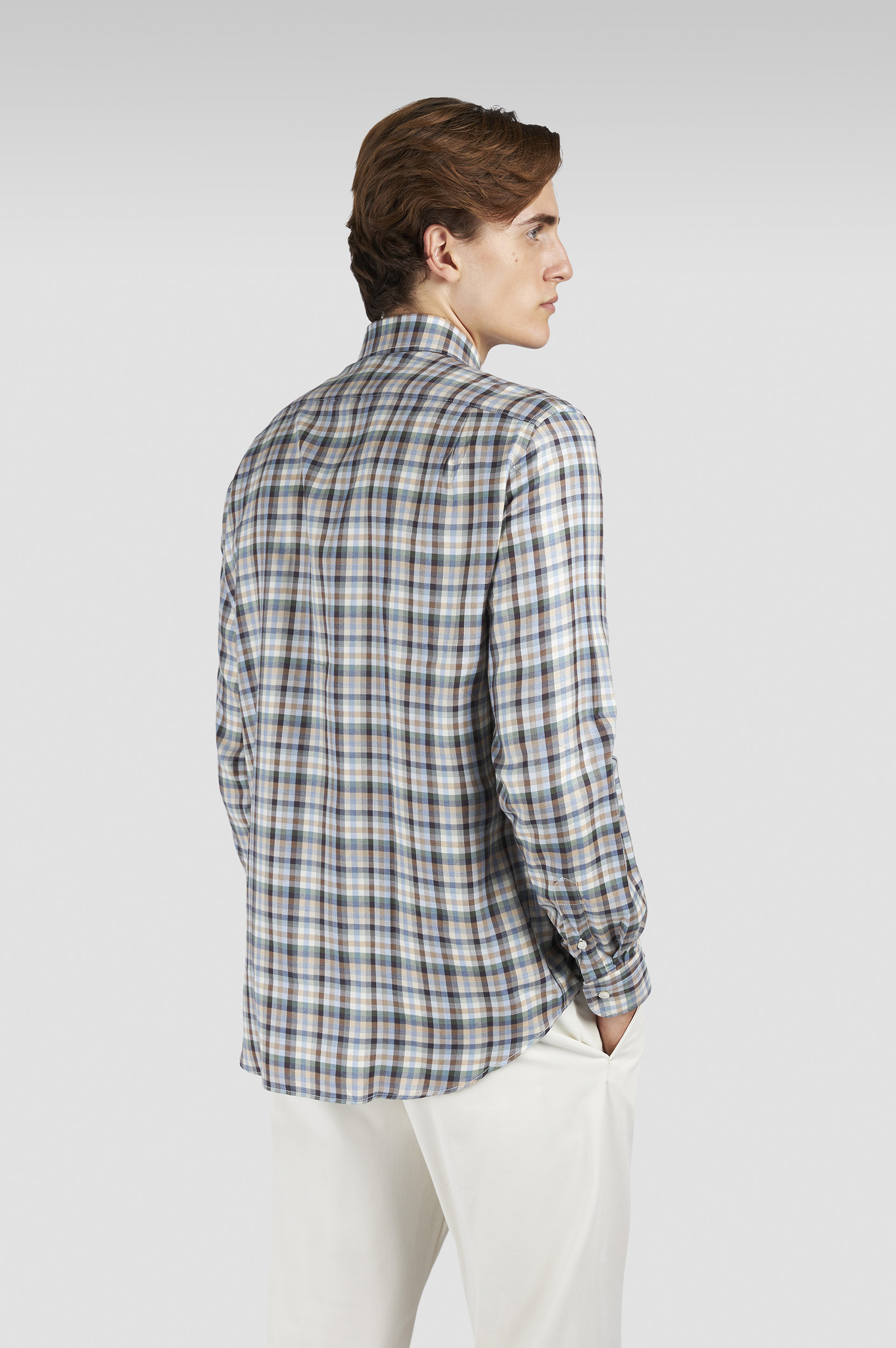 X-SOFT SHIRT WITH CHECKERED PATTERN - 3