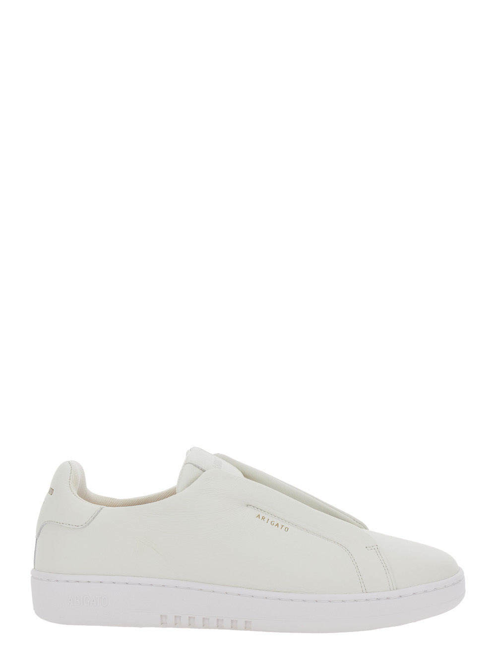 Axel Arigato Men 'Dice Laceless' White Low Top Sneakers With Logo Lettering On Side And Heel In Leat - 1