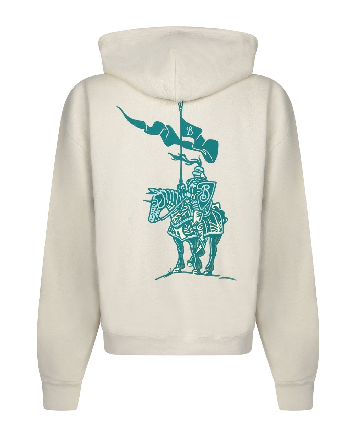 Logo Printed Drawstring Hoodie - 2