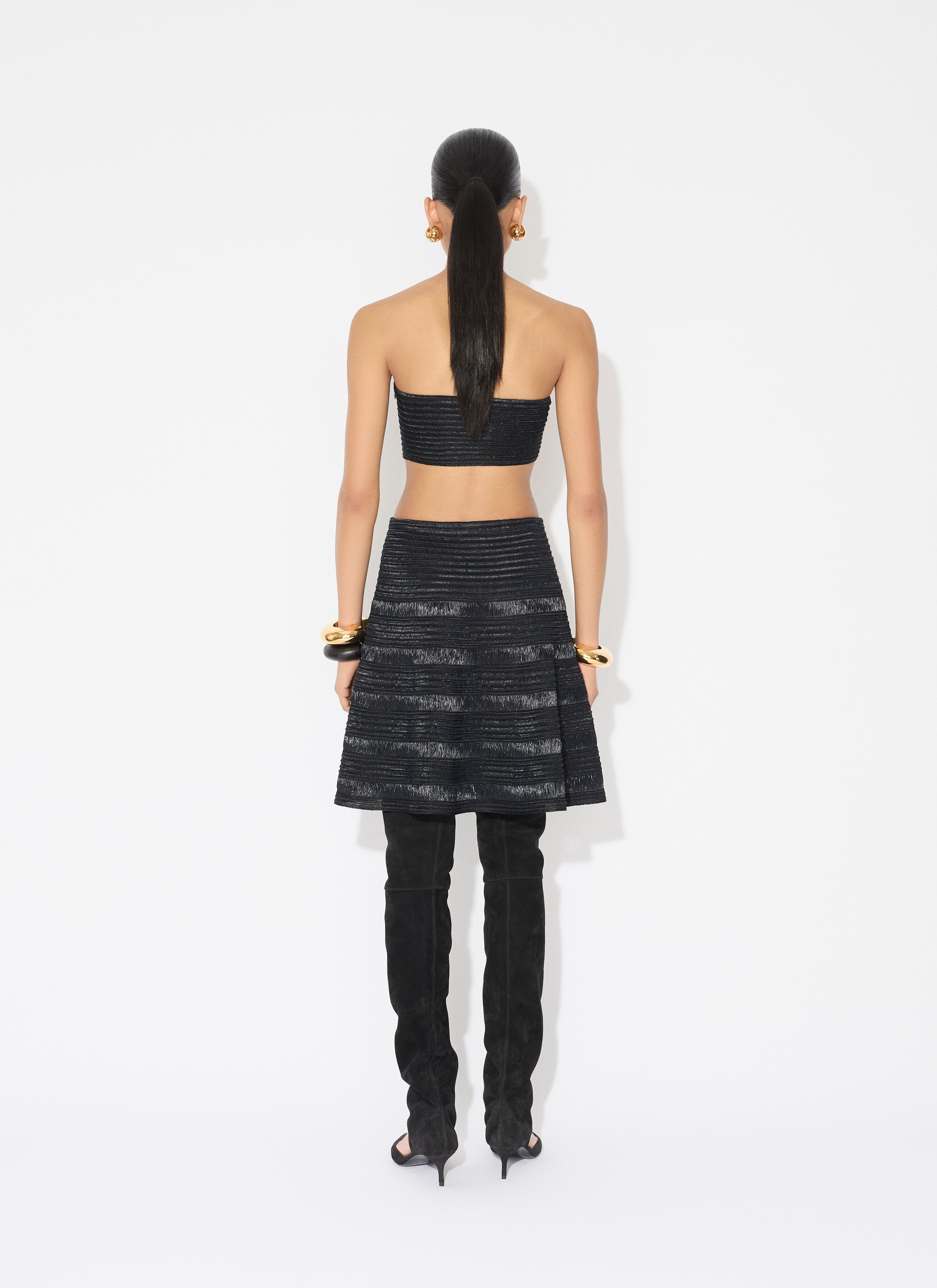 KNIT RAFFIA BUSTIER - 3