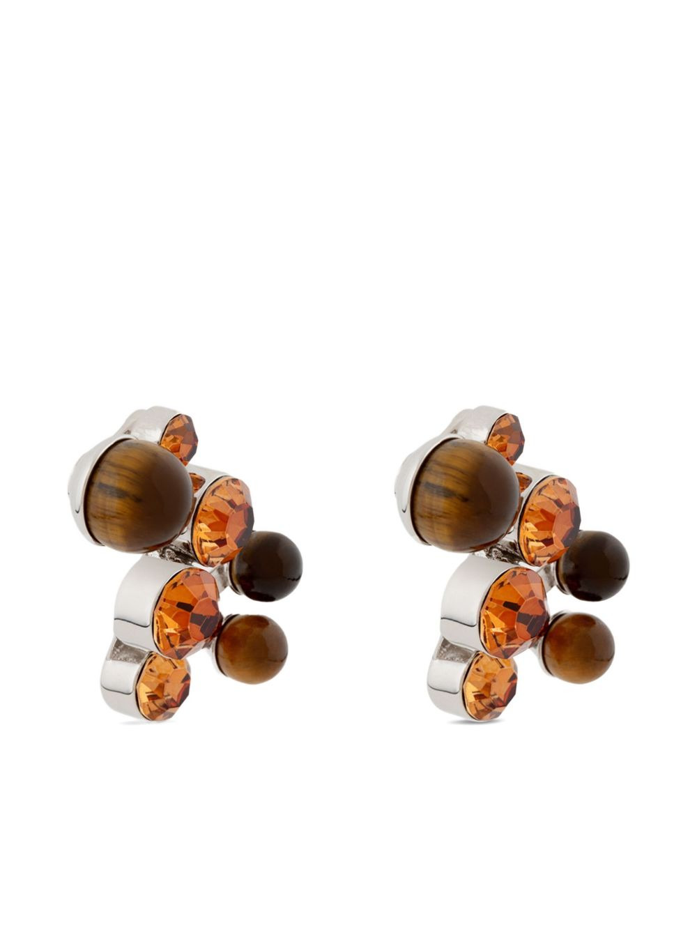 stone pin earrings - 3