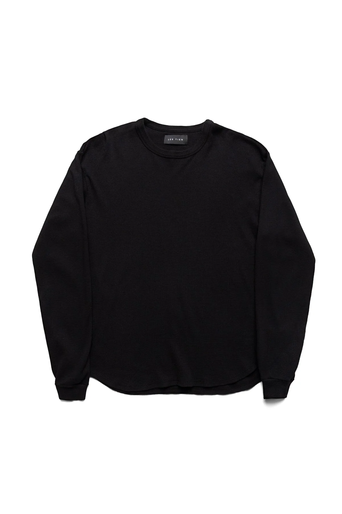 Thermal Baseball Hem Tee - Jet Black - 1