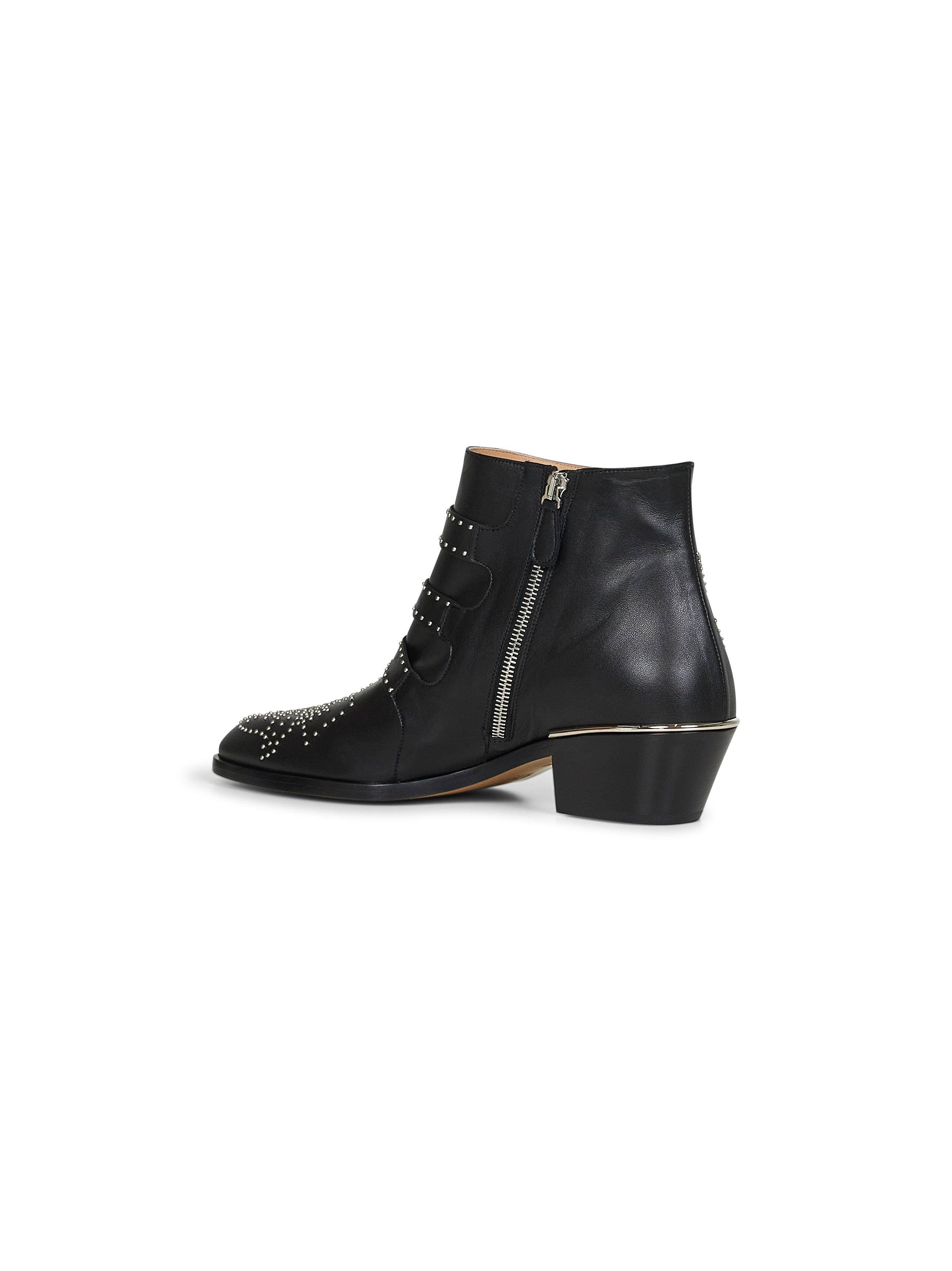 Black nappa leather Susanna ankle boots - 3