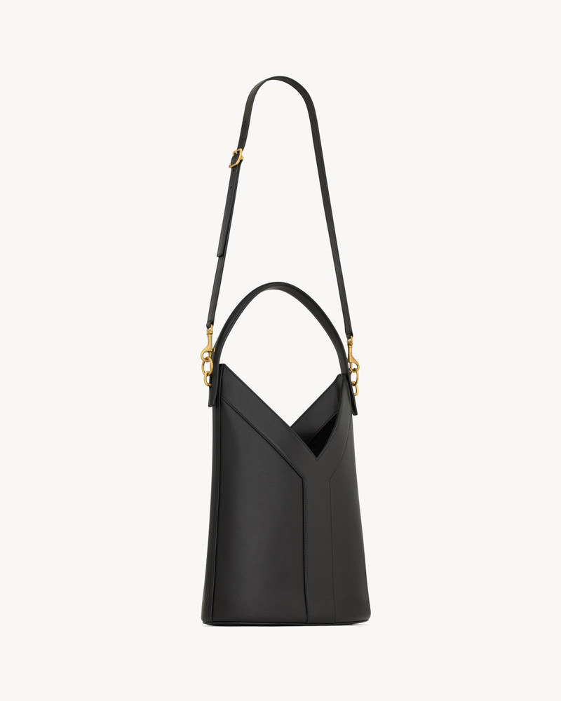 Y TOP-HANDLE BUCKET IN LEATHER 5