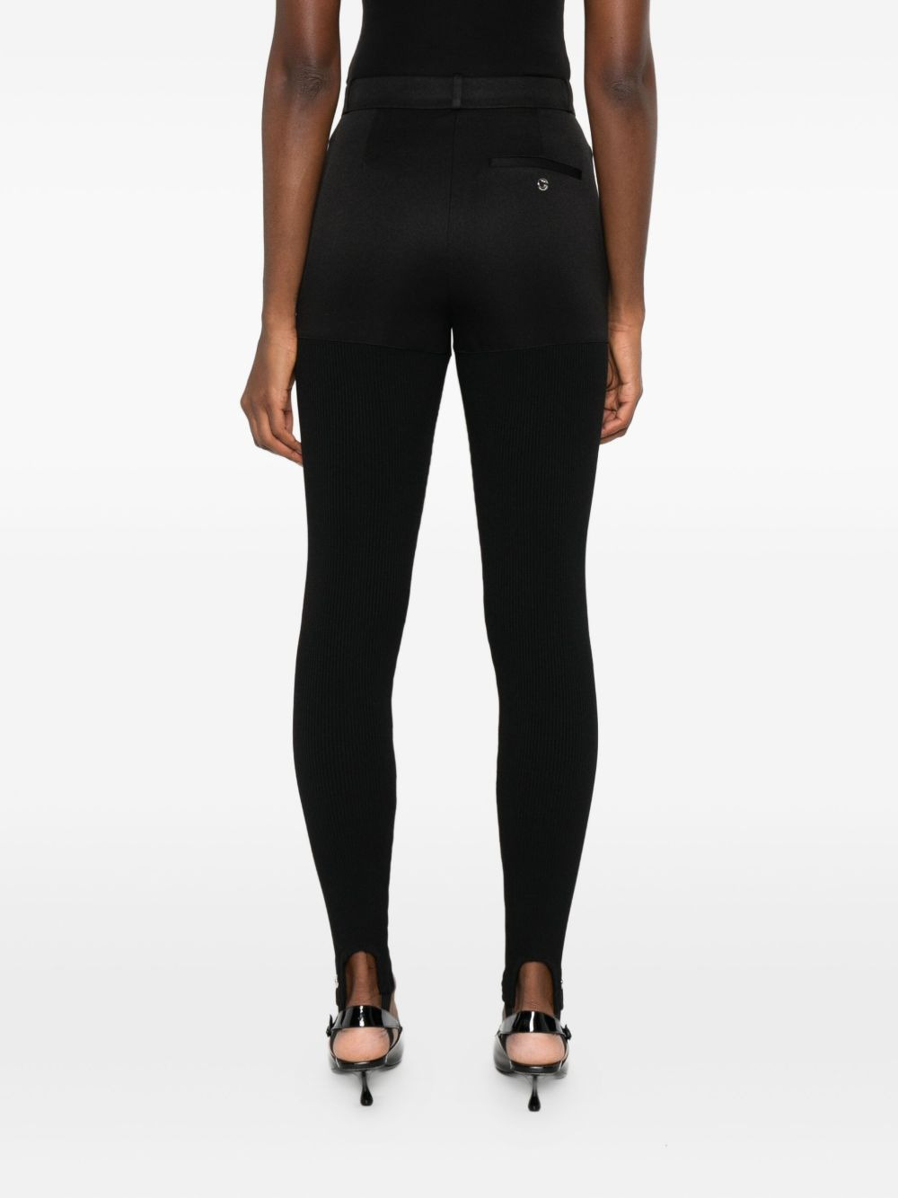 high-waisted stirrup trousers - 4
